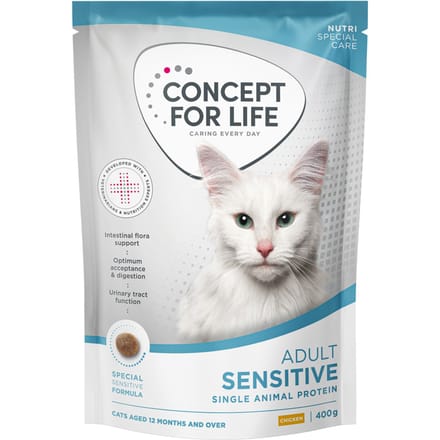 Concept for Life Sensitive Katten droogvoer - Nieuw Receptuur: 400 g