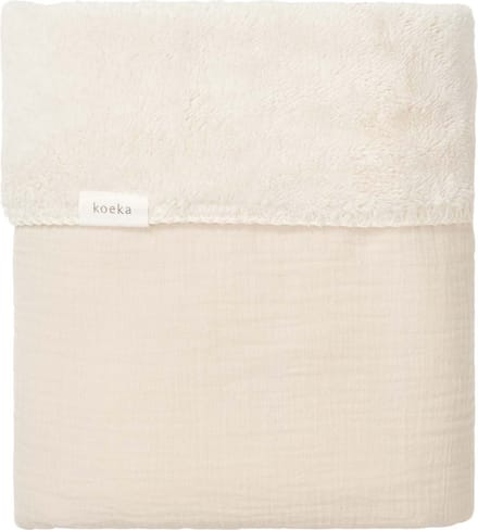 Koeka wiegdeken teddy Faro warm white 75x100