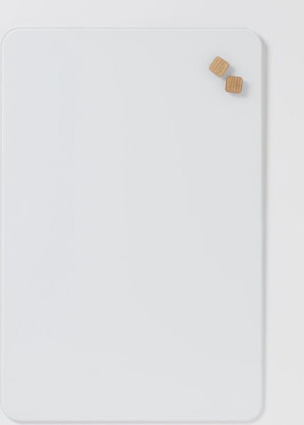 NAGA  Glassboard 40x60cm Puur wit