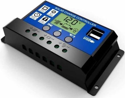 30A DC 12V - 24V PWM Solar laadregelaar met LCD en 5V USB