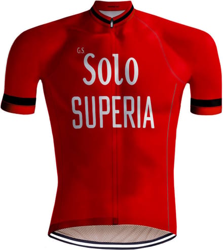 Retro Wielershirt Solo Superia Rood - REDTED - 5XL