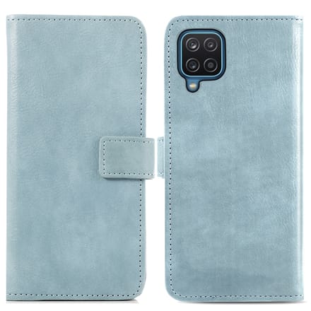 imoshion Hoesje - Geschikt voor Samsung Galaxy A12 - Luxe Bookcase - Lichtblauw