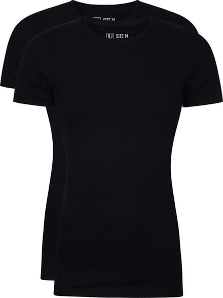 RJ Everyday 2-Pck Groningen O-Neck Zwart S