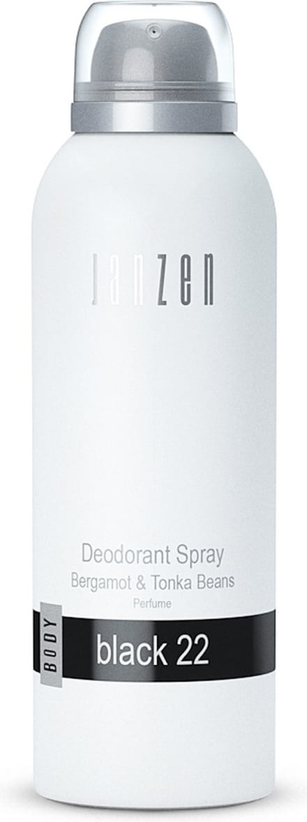 Janzen Black 22 Deodorant Spray Bergamot & Tonkabeans