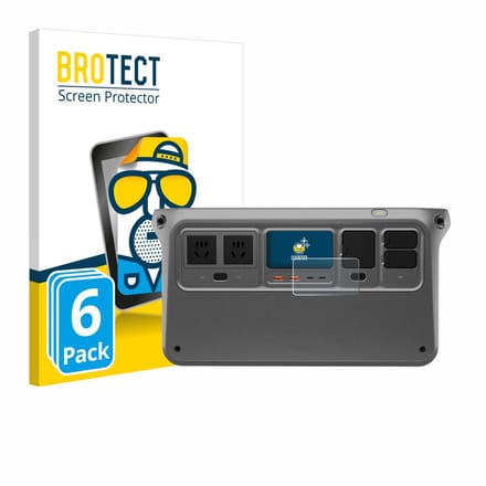 BROTECT - Screenprotector voor DJI Power 1000 V2 - Folie Beschermfolie matte 6 Stuks