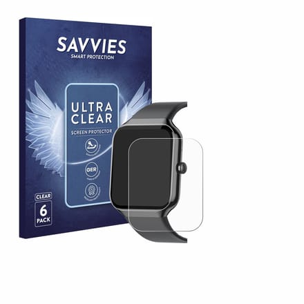 Savvies - Screenprotector voor Jugeman P99 1.96" - Folie Beschermfolie transparant 6 Stuks