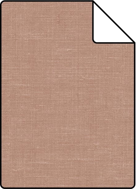 Proefstaal Origin Wallcoverings behang linnenstructuur terracotta - 26.5 x 21 cm - 348013-S