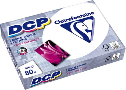 5x Laserpapier Clairefontaine DCP A4 80gr wit - Doos 5x500vel