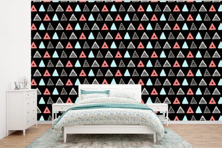Behang - Fotobehang Jongens - Design - Driehoek - Breedte 320 cm x hoogte 240 cm
