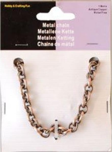 Metalen Ketting - Antiek Koper - 7,8mm x 1M