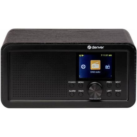 Denver DIR-200 Internetradio DAB+, FM, Internet Internetradio, FM, Bluetooth, DAB+, WiFi Wekfunctie Zwart