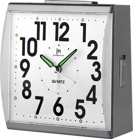 Just a Minute | Wekker | Grijs | Stil uurwerk