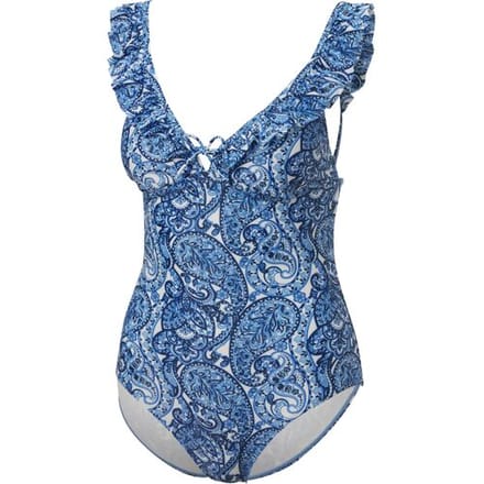 CRIVIT Dames badpak (Blauw/wit, 36)