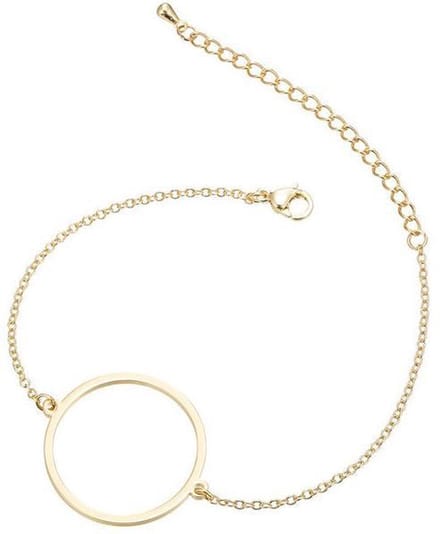24/7 Jewelry Collection Cirkel Armband - Open - Goudkleurig