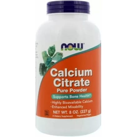Now Foods - CALCIUM CITRAAT POEDER, 600 mg, 227 gr