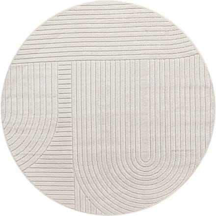 Binnen- en buitenkleed Cotara crème 160 cm rond