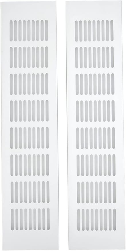 Ventilatierooster - Ventilatieplaat - Ruimtes Ventileren - Aluminium Legering - 35 x 9 cm - Zilver