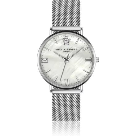Dames mesh horloge Amelia Parker Oyster