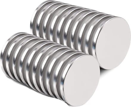 Brute Force Sterke Schijfmagneten - Ronde Magneten Whiteboard – N35 20mm x 2mm - 20 Stuks
