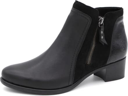 Remonte Dames Enkellaars - R5172-03 Zwart - Maat 38