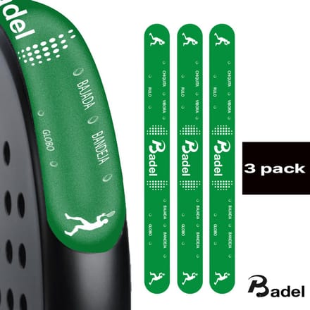 Badel® Padel Protector Sticker – 3 Stuks – Lichtgewicht Frame Bescherming – Geen Invloed op Balans