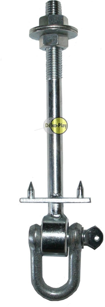 Déko-Play schommelhaken set met D sluiting van diameter M12x140mm