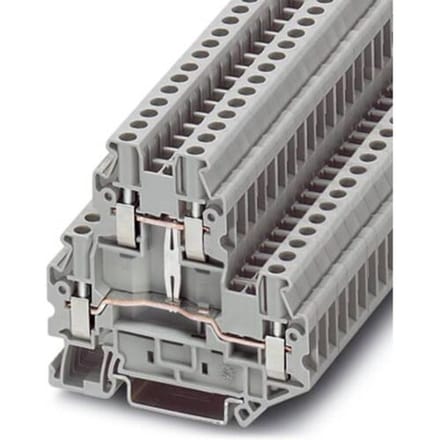 Phoenix Contact 3044652 Doorgangsserieklem 5.2 mm Schroeven Grijs 50 stuk(s)