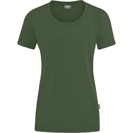 Jako Organic Stretch-T-Shirt Dames - Olijf | Maat: 46