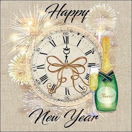Ambiente Happy New Year papieren servetten