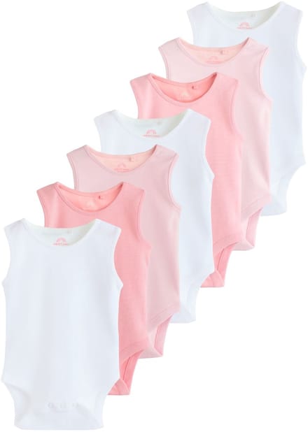 Next - Meisjes - Essentieel Vest Baby Bodysuits - Roze
