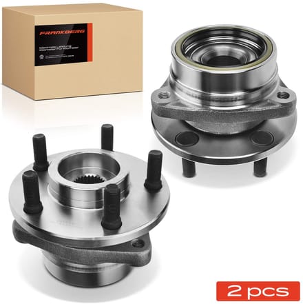 Frankberg 2x Wielnaaf Set Voor en Achter voor VW Phaeton Audi