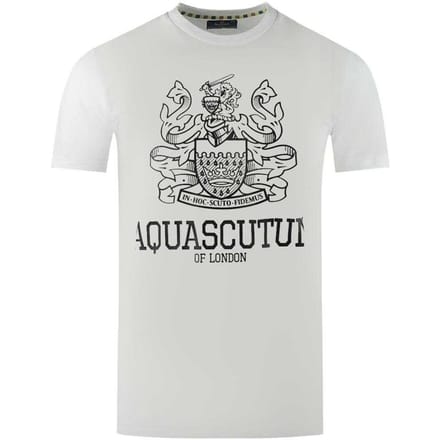 Aquascutum Heren Londen Aldis T-shirt (Wit)