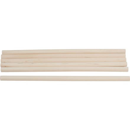 VBS Houten staven, 30 cm - Ø 12 mm, 6 stuks