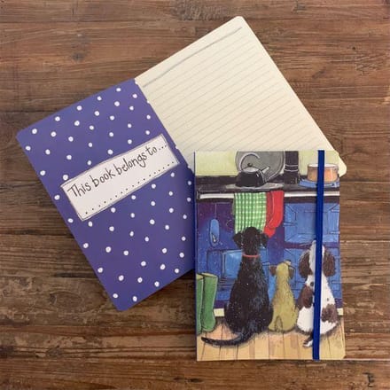 Alex Clark Large Chunky Notebook Hotdogs ~ A5 Softcover Notitieboek Honden