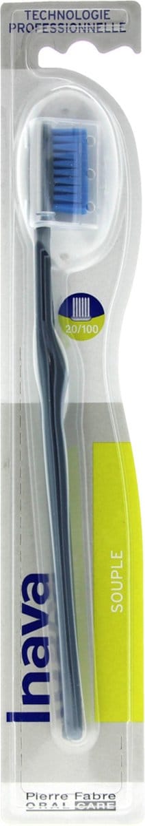 Inava Zachte Tandenborstel 20/100 (Kleur : Grijs)
