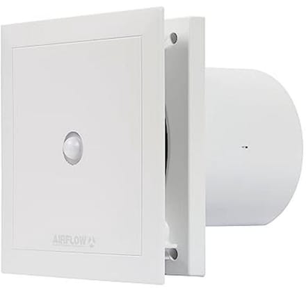 Geluidsarme Afvoerventilator met Timer en Bewegingssensor - 100mm
