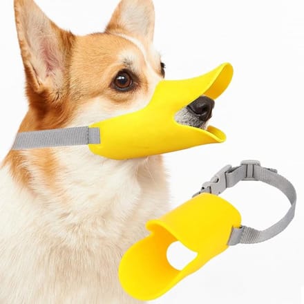 Hondenmuilkorf Eendbek Zacht Silicone Verstelbaar Anti-Bite Muzzle Klein Middelgroot