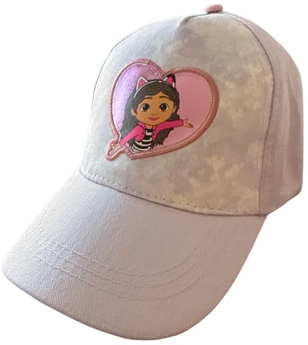 Gabby’s Dollhouse Kinderpet – Roze met Hart Patch – Verstelbare Cap – 52-54 cm