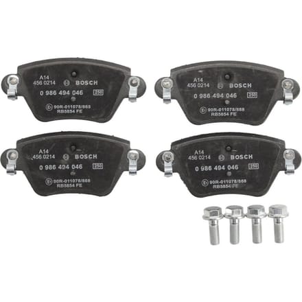Remblokset BOSCH 0 986 494 046, achter