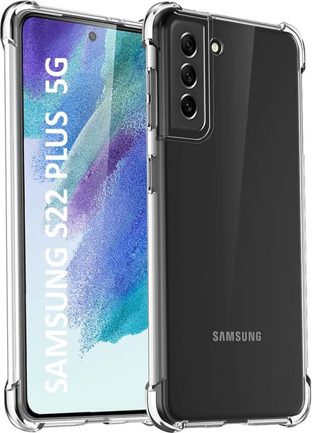 Hoesje voor Samsung Galaxy S22 PLUS 5G backcover Shockproof siliconen Transparant
