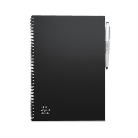 Erasable Notebook A4 - Pitch Black - Premium / A4