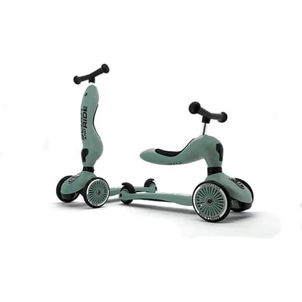 Scoot & Ride Scoot and Ride Highwaykick 1 loopfiets en step Forestgreen unisex