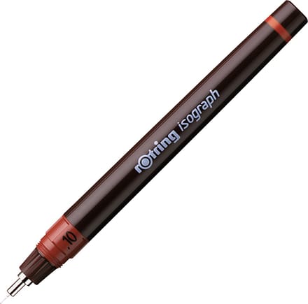 rOtring Isograph technische tekenpen | 0,10 mm | Navulbare fineliner