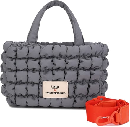 Unio Hamburg x Les Visionnaires handtas schoudertas Bubble Unio Cortina Graphite grijs