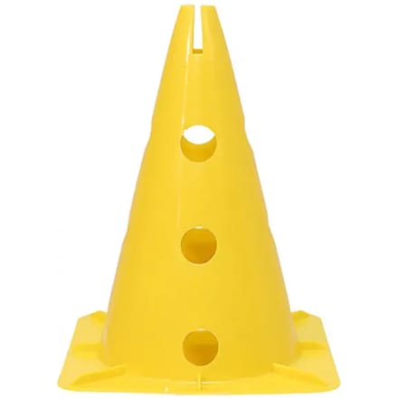 Kegel Met Standaard Voor Paal En Ring Vierkante Basis Amarillo - 32
