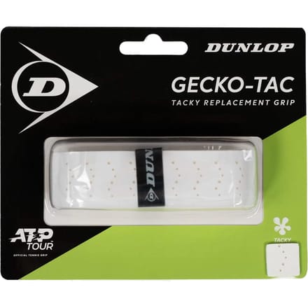 Dunlop D TAC GECKO-TAC REP GRIP WHT 1PC BLISTER Unisex Grip - Wit