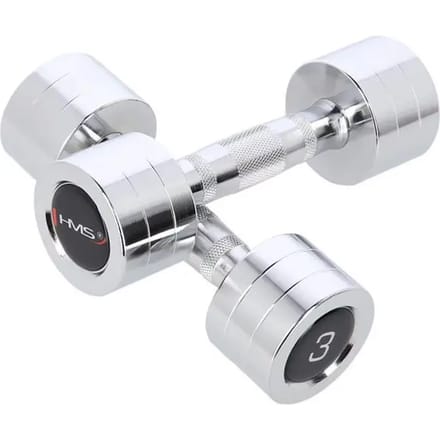 HMS Chroom Dumbbell Set - 2 x 3 kg