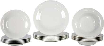 Teller-Set New Cottage Basic Set van 18