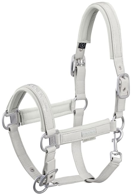 Eskadron Halster Platinum Croco Lichtgrijs - pony