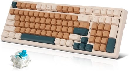 Mechanisch Draadloos Gaming Toetsenbord met LED Backlighting - 100 Toetsen US Layout
